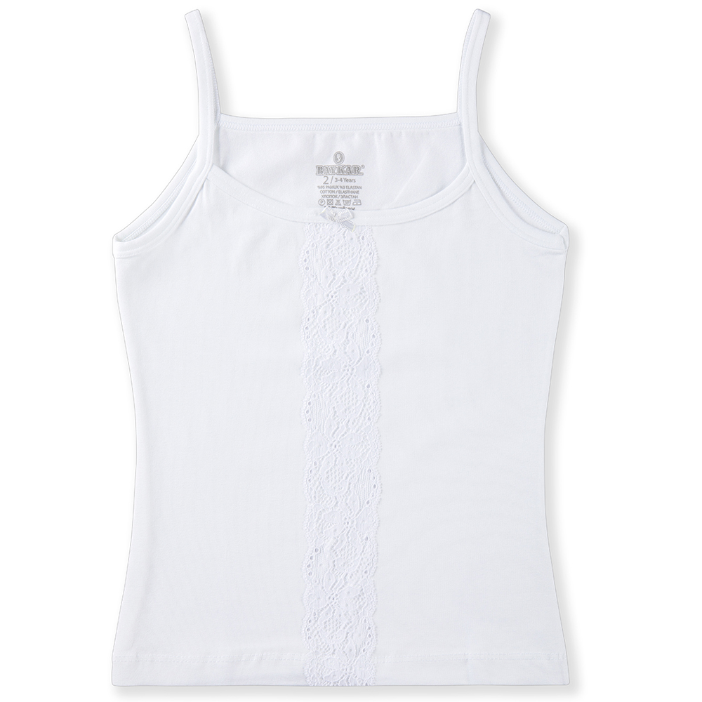 4204-01 Майка для девочек белая (BAYKAR)