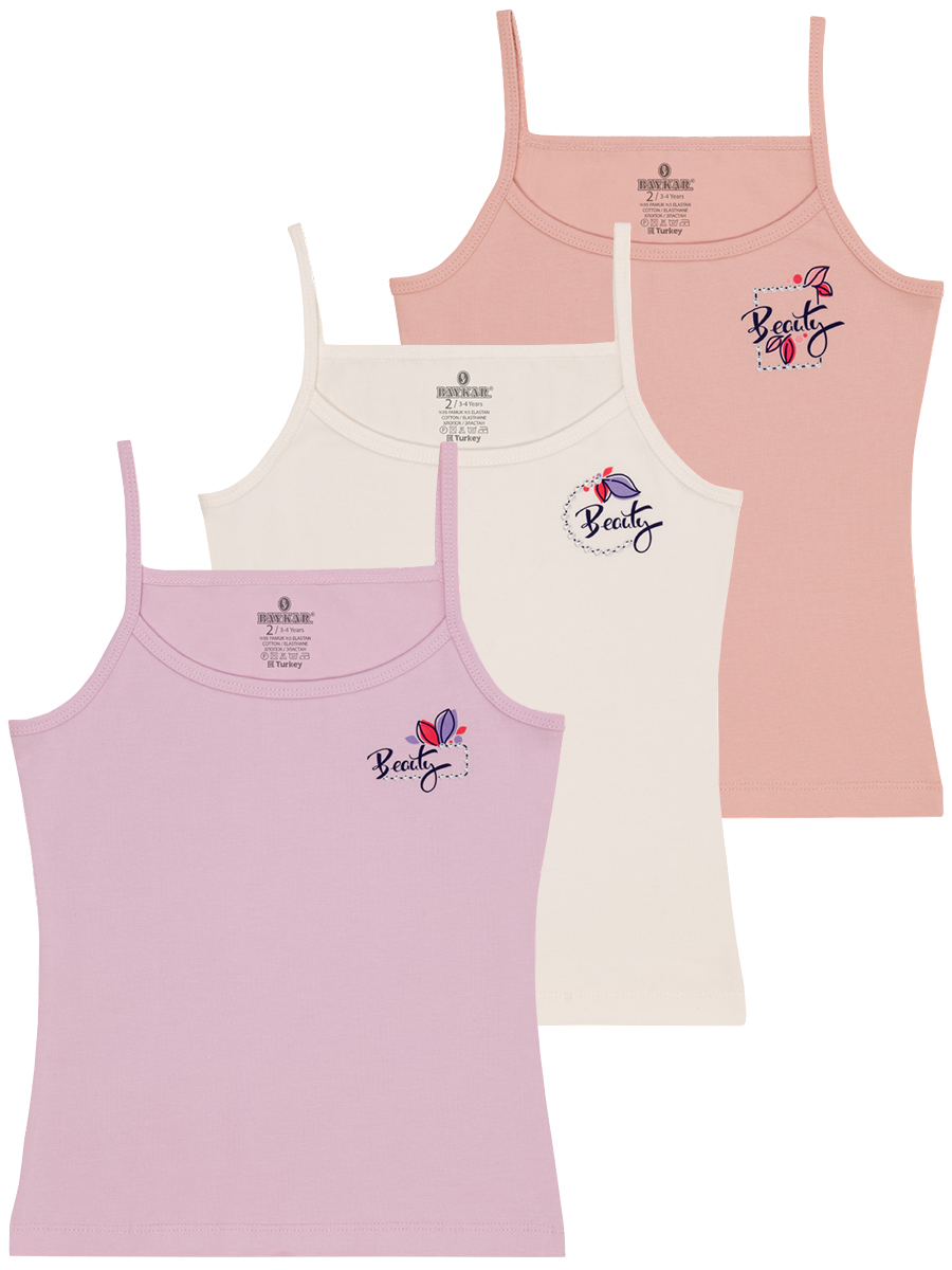 4886 Майка для девочки многоцвет (BAYKAR)