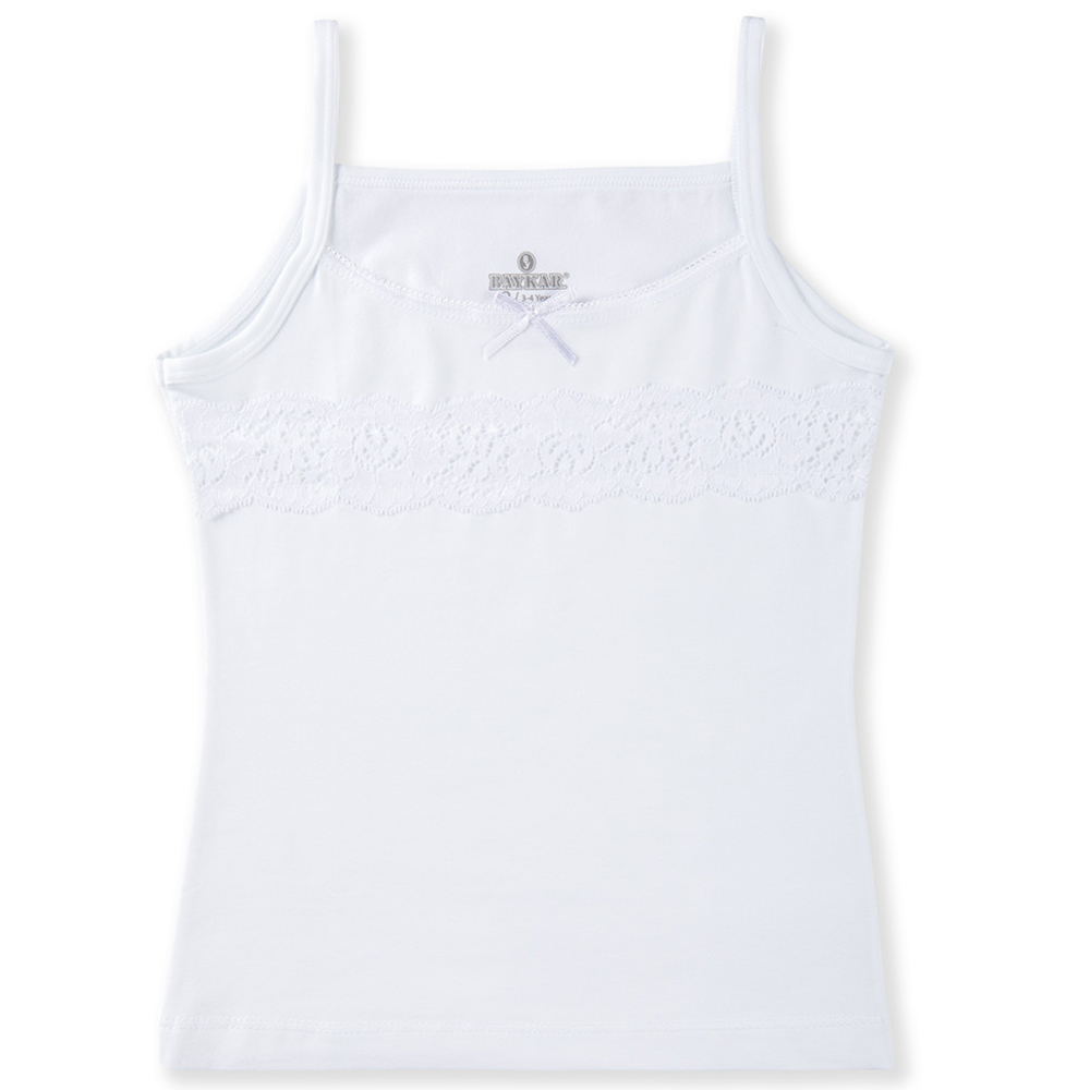 4212-01 Майка для девочки белая (BAYKAR)