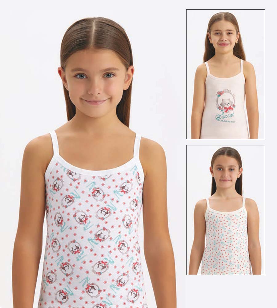 4946 майка для девочки многоцвет (BAYKAR)