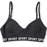 4026-23 Топ для девочки темно-серый (BAYKAR)