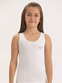 4110-01 Майка для девочки белая (BAYKAR)