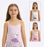 4984 майка для девочек многоцвет (BAYKAR)