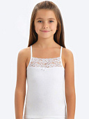 4945-01 Майка для девочки белая (BAYKAR)