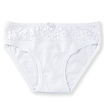 5226-01 Трусы для девочек кружево белые (BAYKAR)