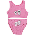 4571/4171PB16 Комплект (топ+трусы) для девочки (Donella)