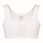 4215-01 Топ для девочки белый (BAYKAR)