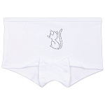 5176-01 Трусы шорты для девочки белые (BAYKAR)