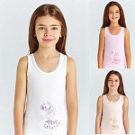 4162 майка для девочек многоцвет (BAYKAR)