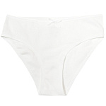 7892-01 Трусы для девочки в рубчик белые (BAYKAR)