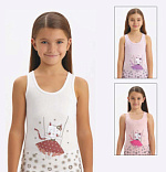 4986 Майка для девочек многоцвет (BAYKAR)