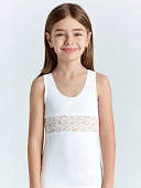 4935-01 Майка для девочки белая (BAYKAR)