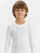 2223-01 Футболка длинный рукав белая (BAYKAR)